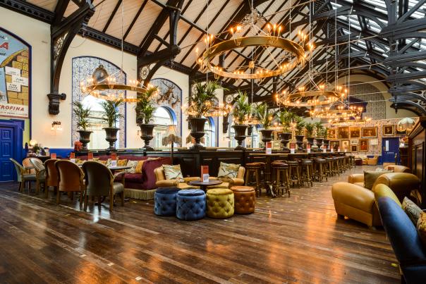 Interior of the Cosy Club restaurant