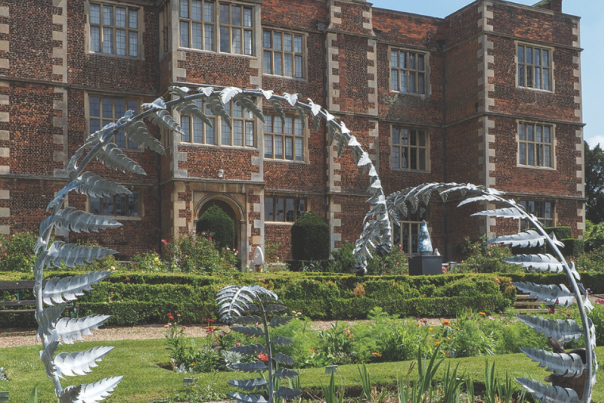 Image shows a picture of the sculpture festival at Doddington Hall.