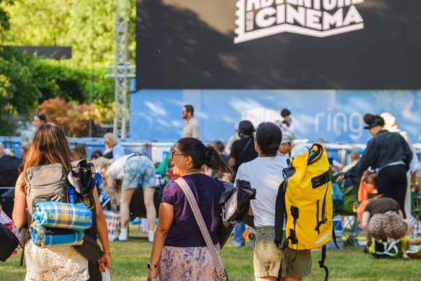 Image shows a picture of the outdoor adventure cinema.