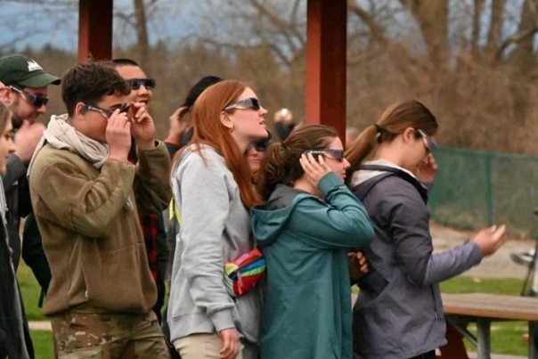 People Viewing the Eclipse