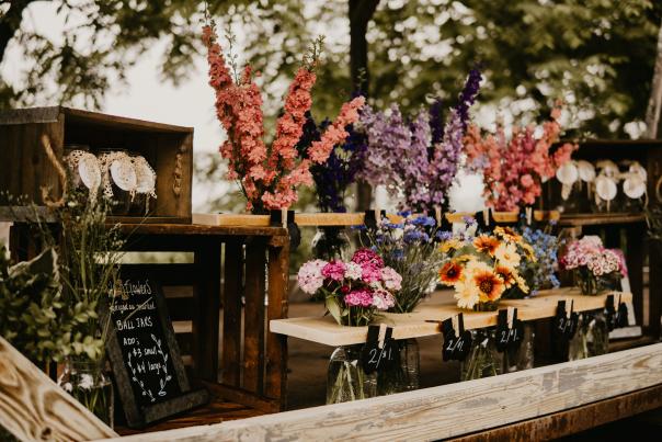 Wild flower stand