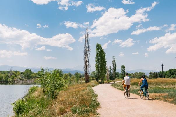 Bicycling along Golden Ponds
