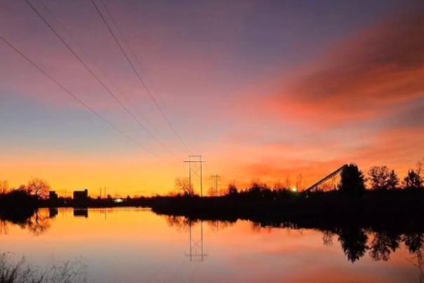 Sunset over Izaak Walton Park