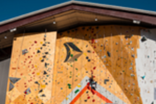 Longmont Climbing Collective's outdoor climbing wall