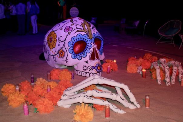 Dia de los muertos decorative skull