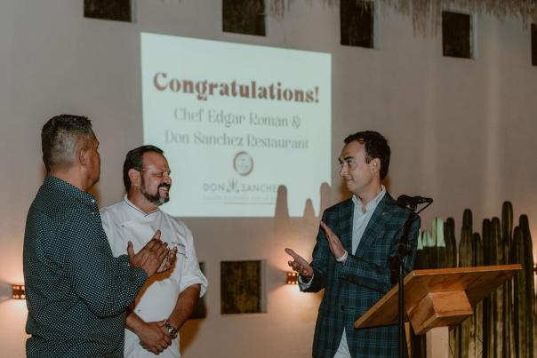 chef Edgar Roman- award