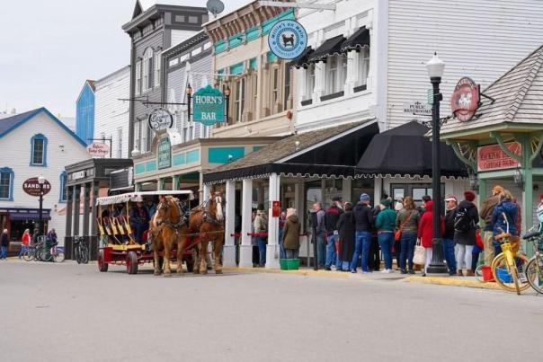 Scenes from Opening Day for Mackinac Island Businesses