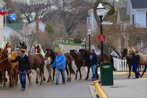 Mackinac Island in April