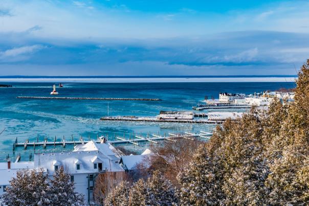 Mackinac Island in March