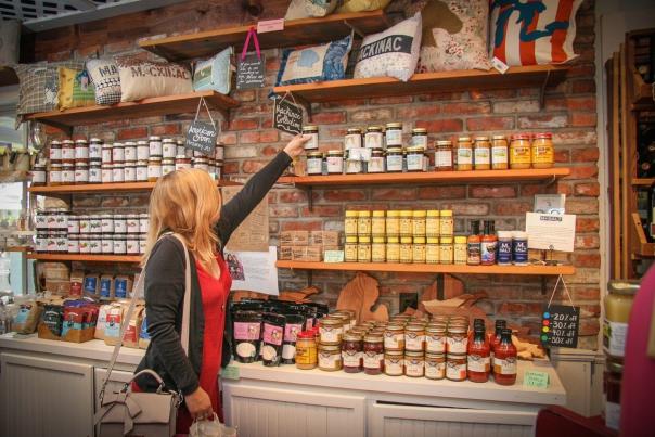 What one-of-a-kind shops on Mackinac Island have in common