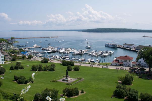 Where to dock your boat for overnight stay on Mackinac Island