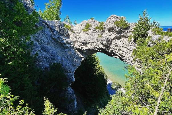 Mackinac Island’s Arch Rock and Milliken Nature Center