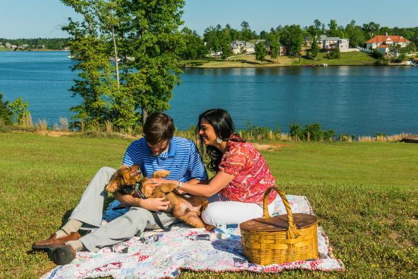 Couple with Dog