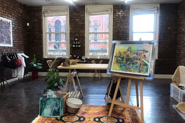 Art Battle Manchester opens Christmas pop-up at Great Northern Warehouse
