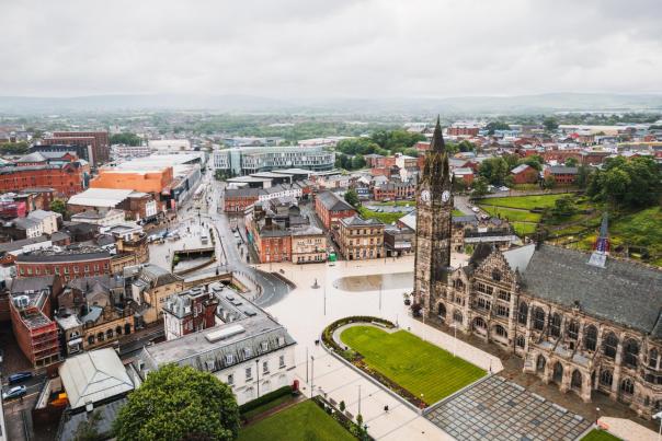 Exterior of Rochdale Town Hall