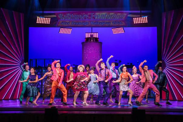 Actors on stage Hairspray Musical
