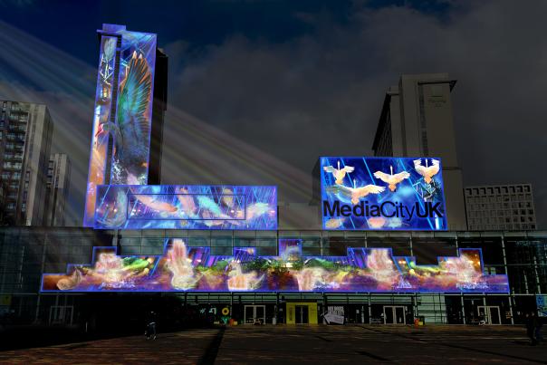 Lightwaves installation at MediaCity