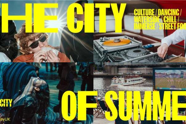 Graphic for media city's summer campaign