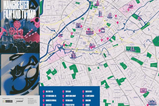 Cover for Manchester Film & TV Map
