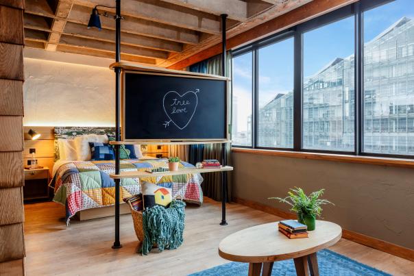 Bedroom layouts at Treehouse Manchester