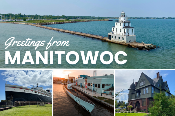 Greetings from Manitowoc Postcard