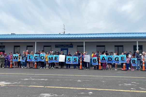 SS Badger Maiden Voyage Elementary School Students