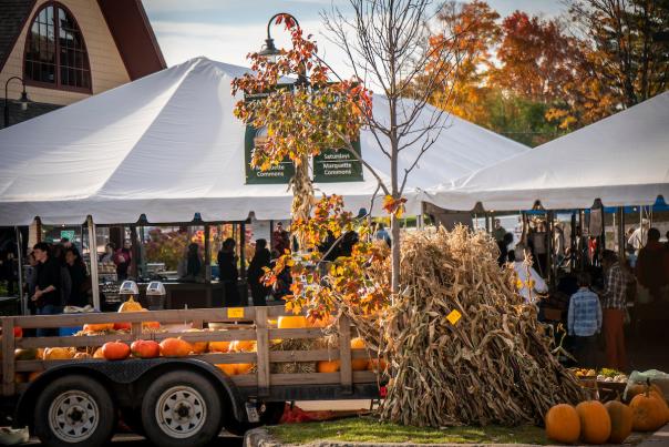 Scenes from the fall farmers market in Marquette, Michigan.