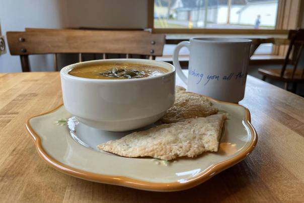 Soup from Peace Pie Company in Marquette, MI