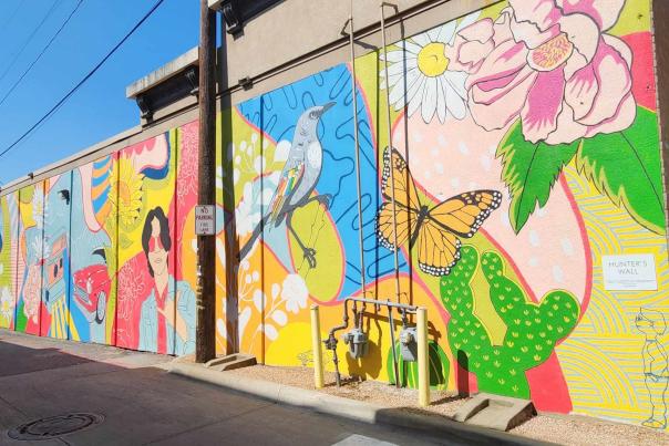 Andrea Holmes mural dedicated to Hunter Haney