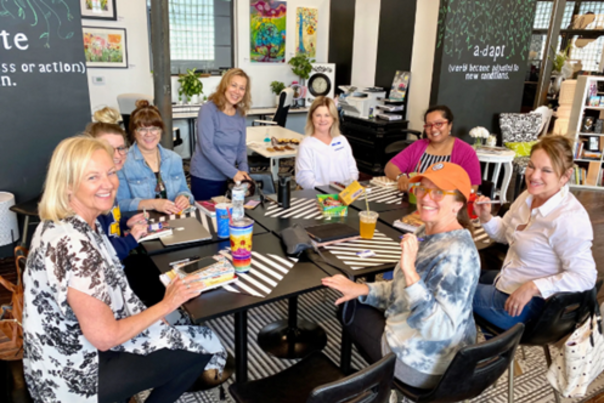 MillHouse women at table