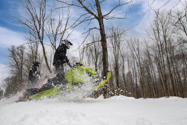 Snowmobiling in Michigan's Upper Peninsula