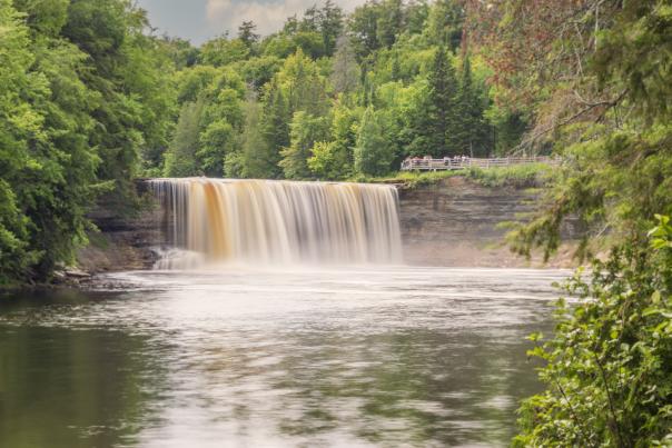 Image of Upper Tahquamenon Falls, located in Michigan's Upper Peninsula, USA