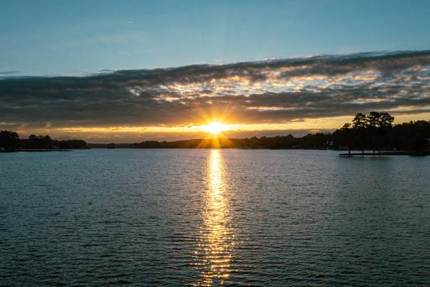 Sunrise on Lake Sinclair