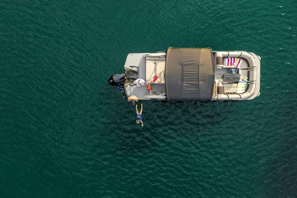 Jumping from Boat