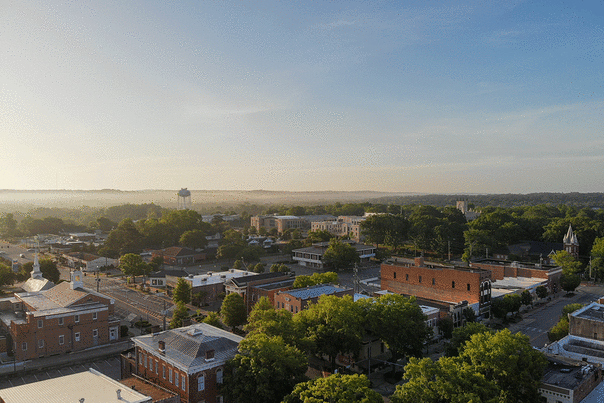 downtown drone