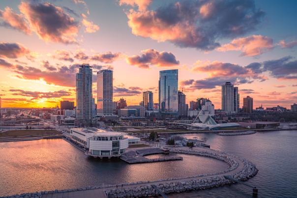 Milwaukee Skyline Sunset