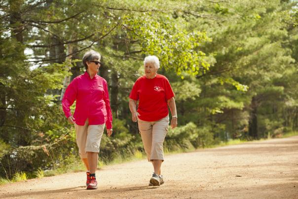 Ladies Hiking in Minocqua