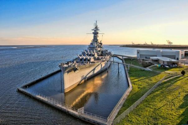 USS Alabama Battleship in the Mobile Bay