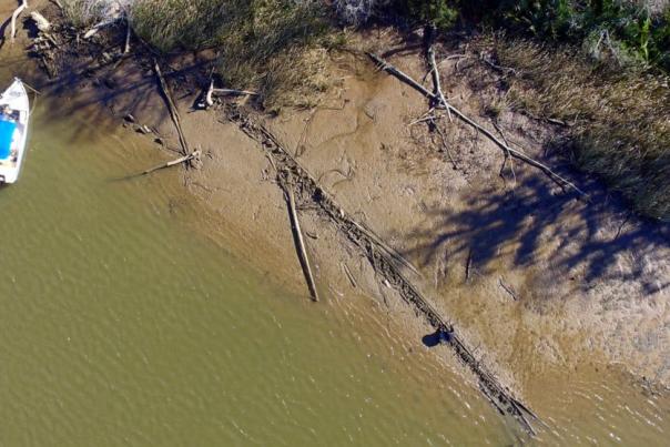 Clotilda remains in muddy water