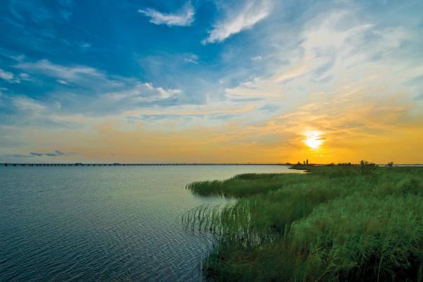 Sunset over Mobile Bay