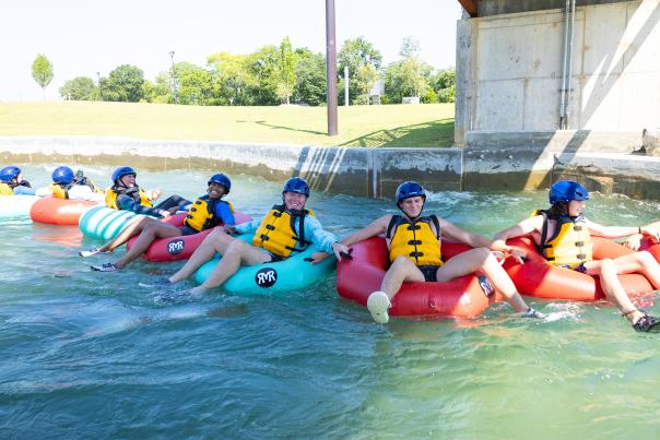 Red, White, and Tube - Tubing event launch