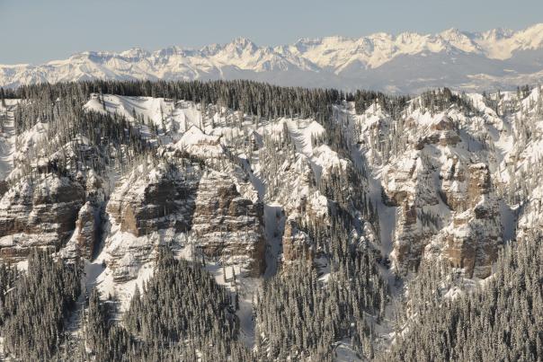 Snow covered peaks