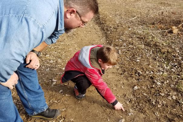 Looking for animal tracks can be a fun activity for the whole family!