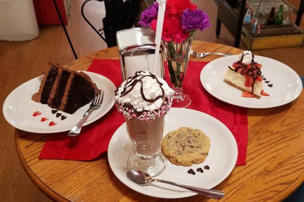 Desert before Dinner at the Martinsville Candy Kitchen is just one great Valentine's Day option!