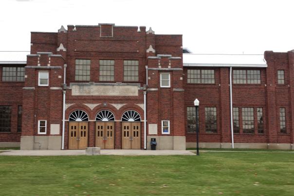 Historic Glenn Curtis Gym, where Coach John R. Wooden played as a student, is now part of John R. Wooden Middle School.