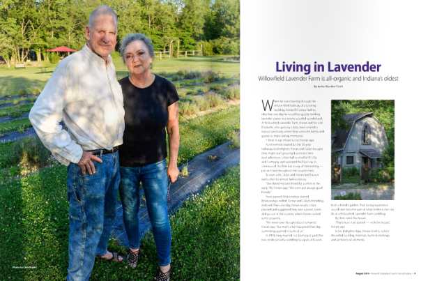 Homes & Lifestyles feature story on Willowfield Lavender Farm