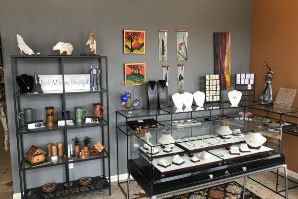 Find jewelry, clothing and work from local artisans at The Sterling Butterfly in Martinsville.