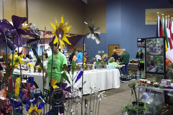 Garden Fest vendors include yard accessories and other hand crafted items.