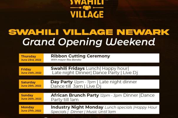 Swahili Village Grand Opening Weekend