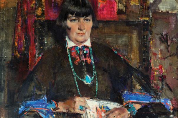 A Portrait of Mabel Dodge Luhan by Nicolai Fechin